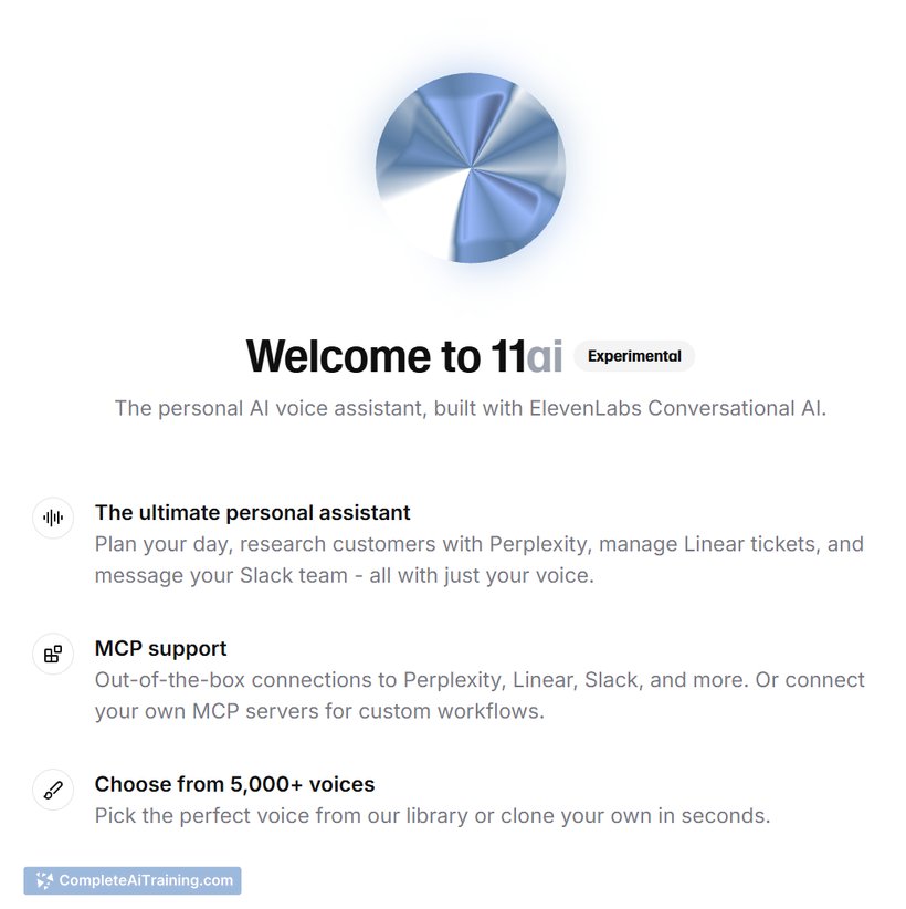 11.ai by ElevenLabs, screenshot 3