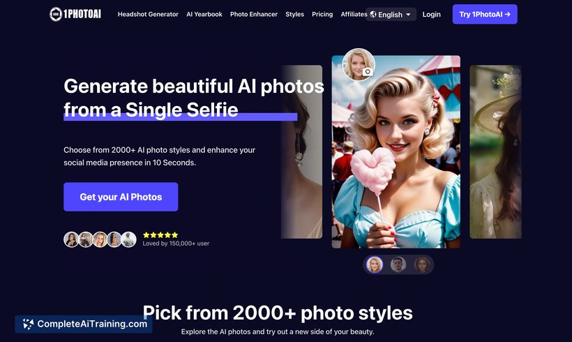 1PhotoAI, screenshot 3