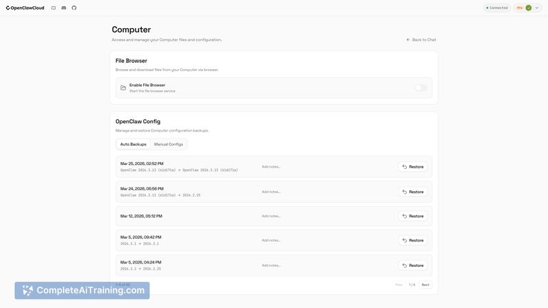 OpenClawCloud, screenshot 4