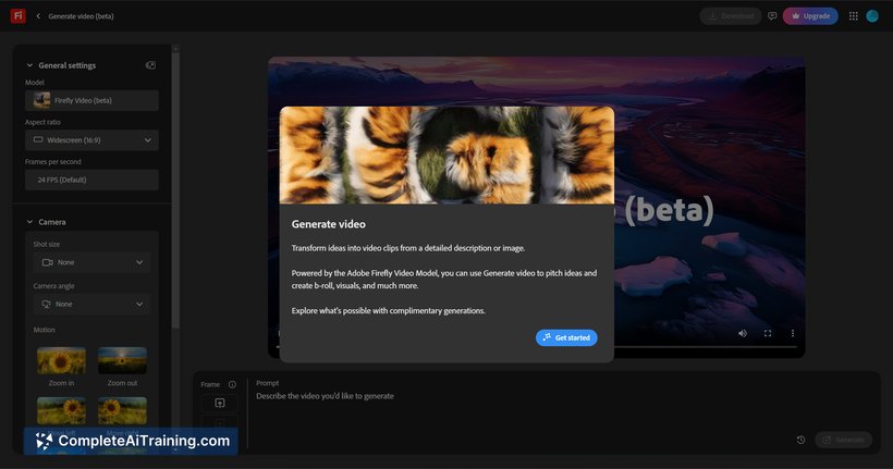 Adobe Firefly Video