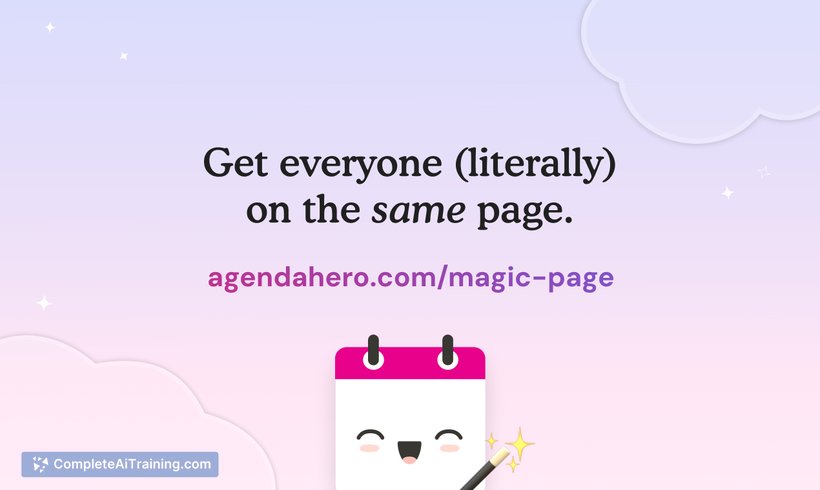 Agenda Hero Magic Pages