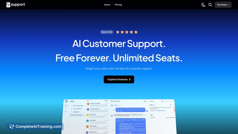 AI Actions & Unlimited Seats by Zupport screenshot 3