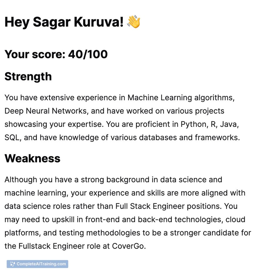 AI Job Application Reviewer