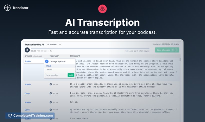 AI Podcast Transcription