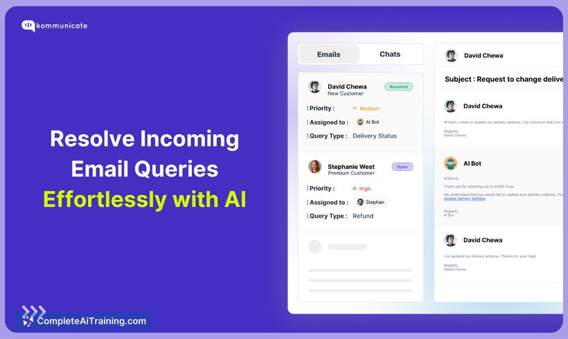 AI-Powered Email Ticketing - Kommunicate, screenshot 1