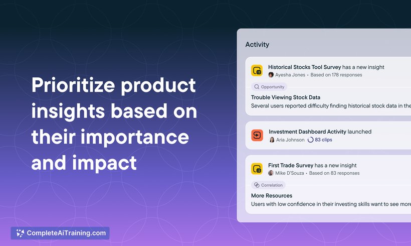 AI Product Insights Feed, screenshot 2
