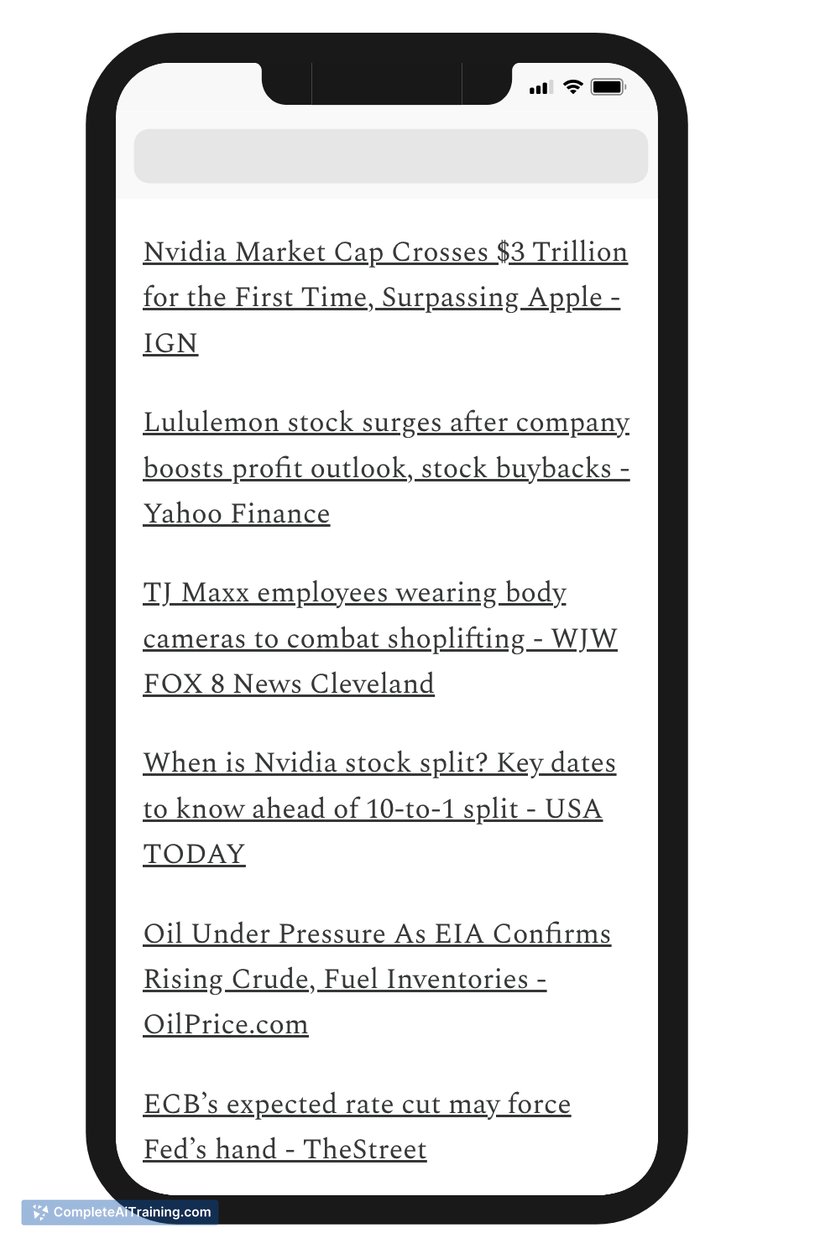 AI Summarized News