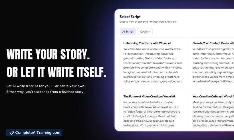 AI Video Generator by Wavel AI