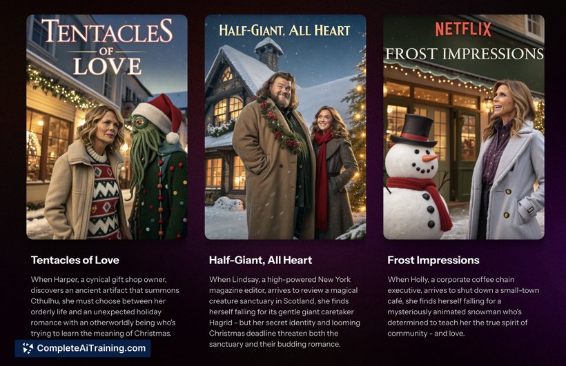 AI xmas movie generator, screenshot 2