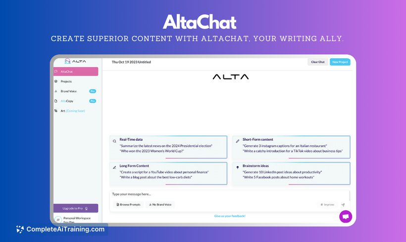 Alta, screenshot 4