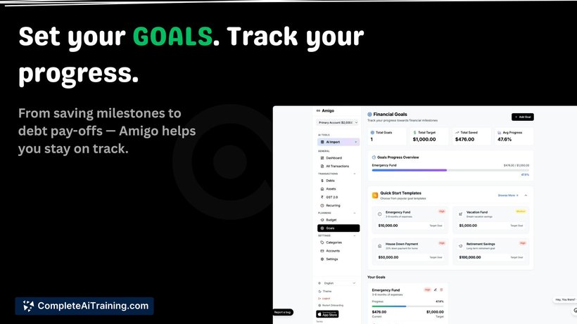 Amigo AI, screenshot 2