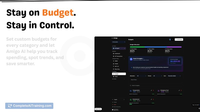 Amigo AI, screenshot 3