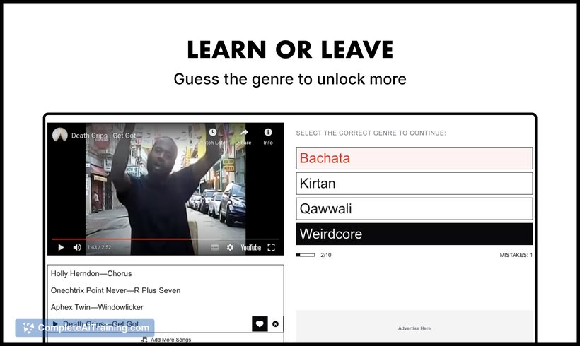 AntiPlaylist, screenshot 2