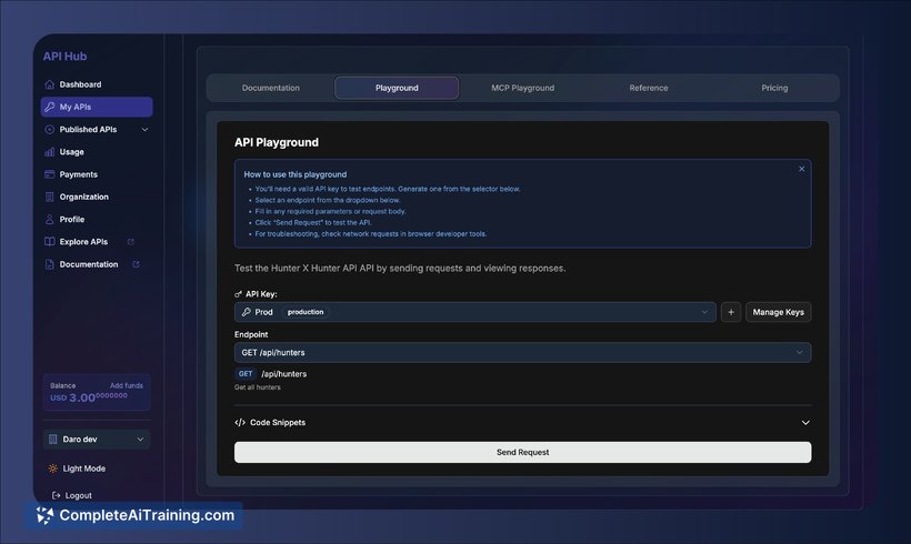 API Hub, screenshot 3