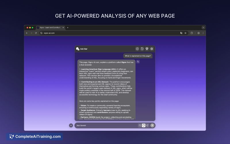 Ask Bar: AI Answers on Every Page, screenshot 3