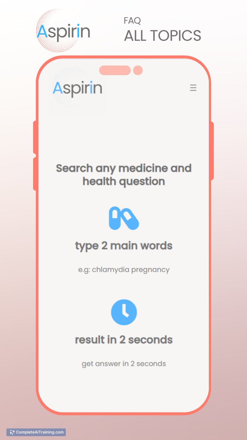 Aspirin AI, screenshot 4