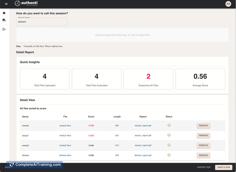 authentiGPT, screenshot 4