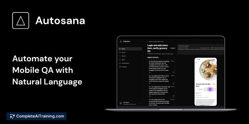 Autosana, screenshot 2