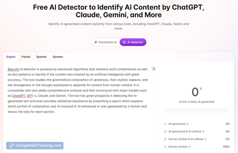 Bexi.ai:Free AI Humanizer & AI Detector