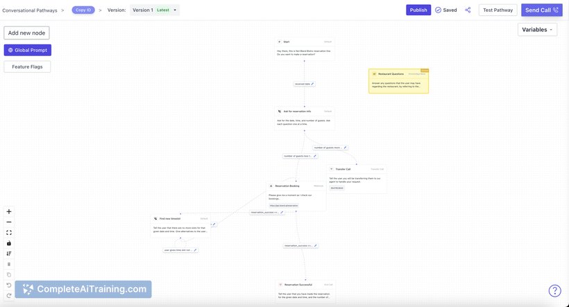 Bland AI, screenshot 2