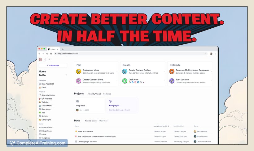 Blaze, screenshot 2
