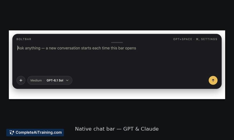 Boltbar, screenshot 2