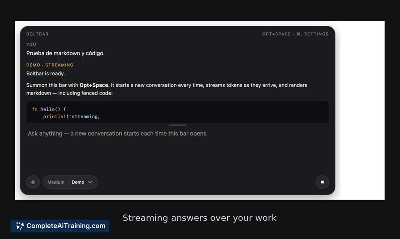 Boltbar, screenshot 6