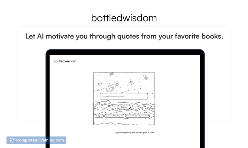 Bottled Wisdom AI
