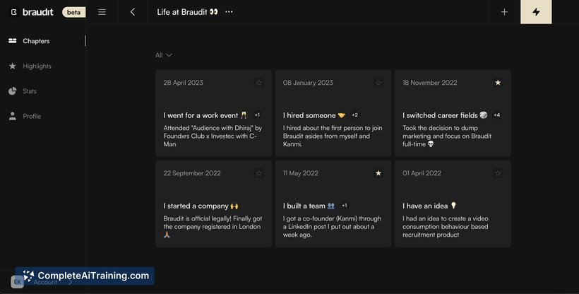 Braudit, screenshot 3