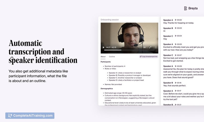 Breyta.ai, screenshot 2