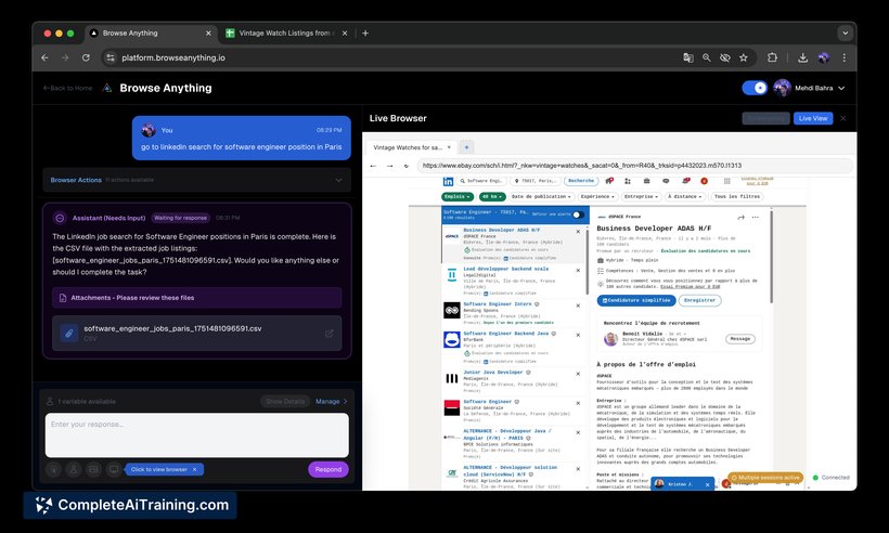 Browse anything (AI browser agent)