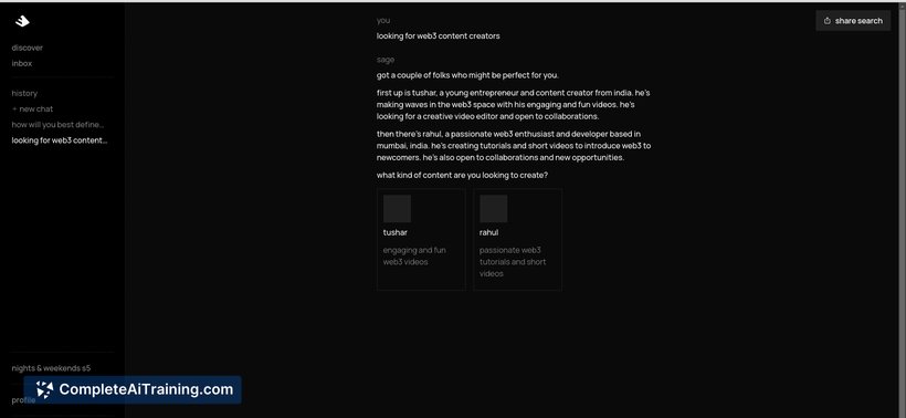BuildSpace Sage, screenshot 2
