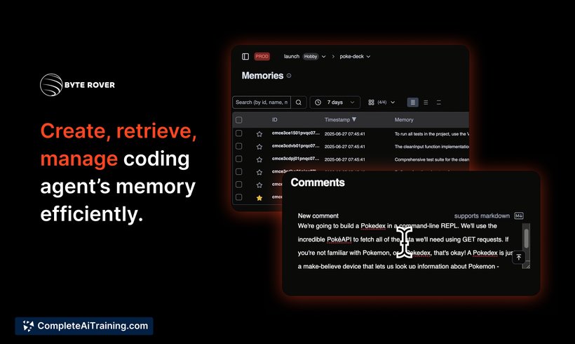 Byterover, screenshot 2