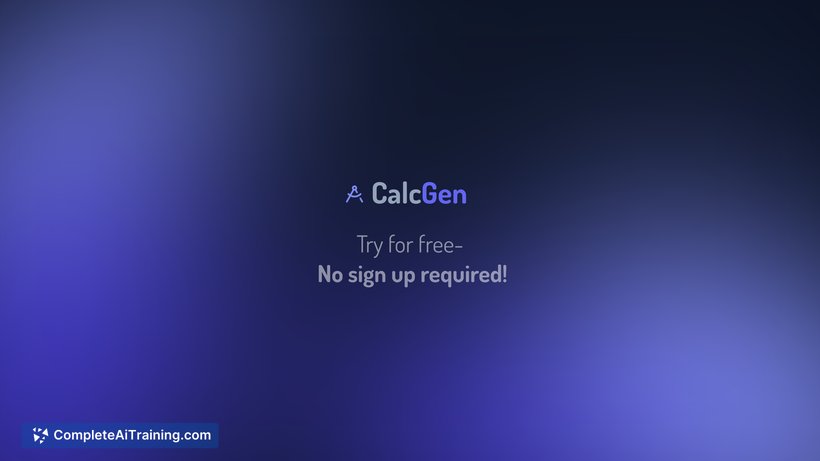 CalcGen AI