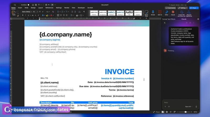 Carbone Skill for AI, screenshot 4