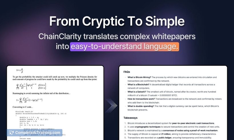 ChainClarity, screenshot 2