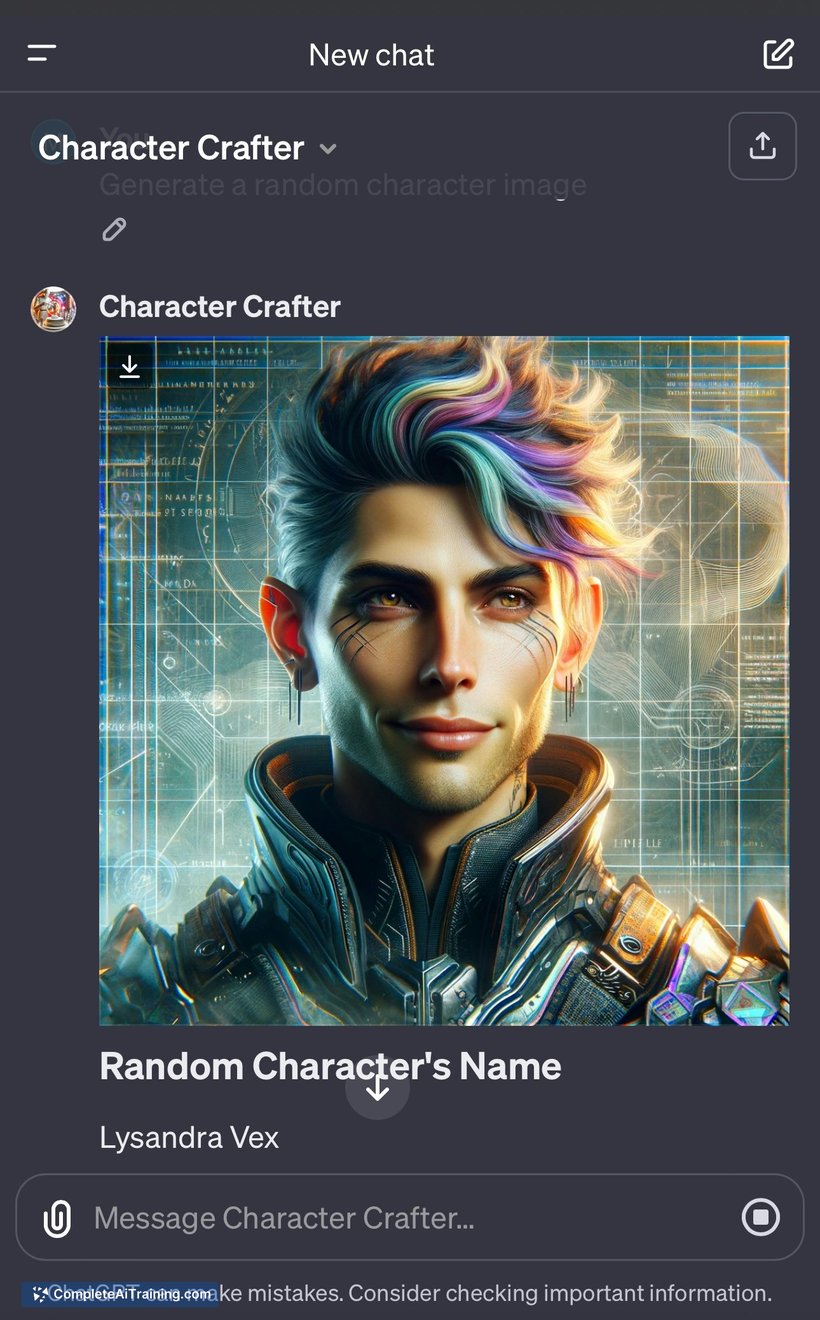 Character Crafter GPT, screenshot 3