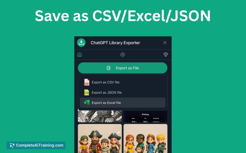 ChatGPT Library Exporter, screenshot 3