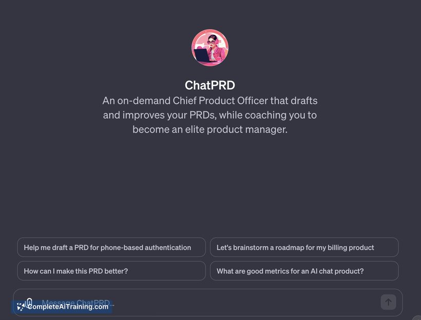 ChatPRD, screenshot 3