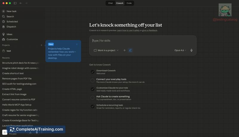 Claude Cowork Projects