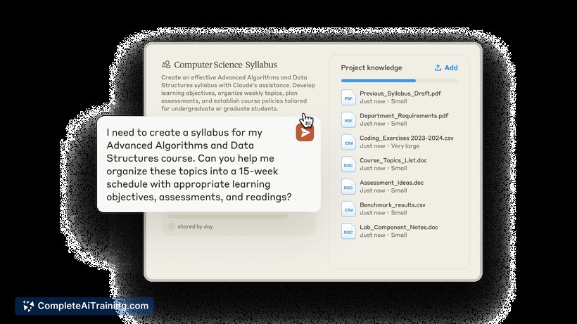Claude for Education, screenshot 2