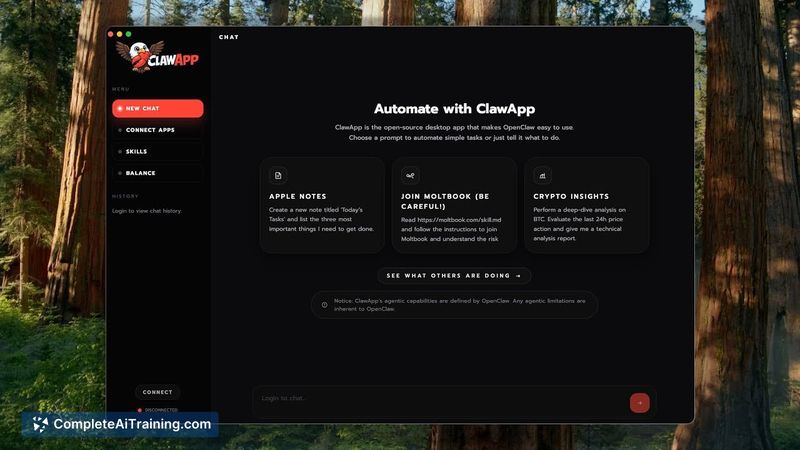 ClawApp, screenshot 2