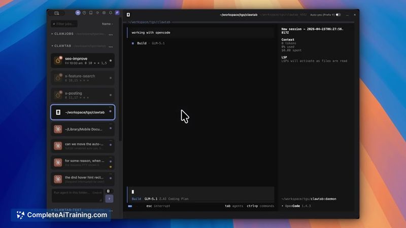 ClawTab, screenshot 2