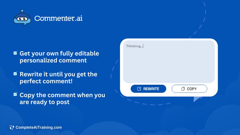 Commenter.ai, screenshot 4