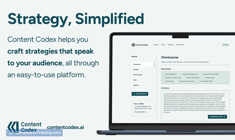 Content Codex, screenshot 3