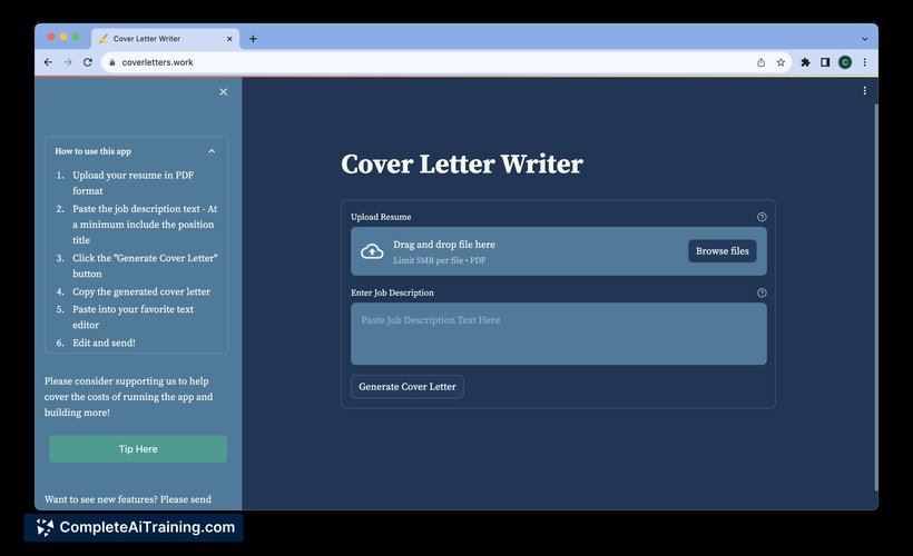 Cover Letter Writer