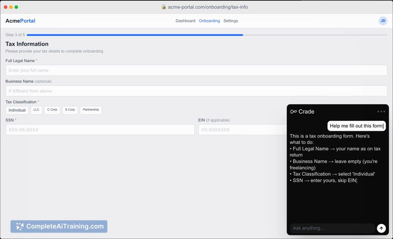 Crade AI, screenshot 5