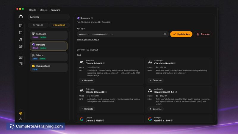 CSuite, screenshot 1