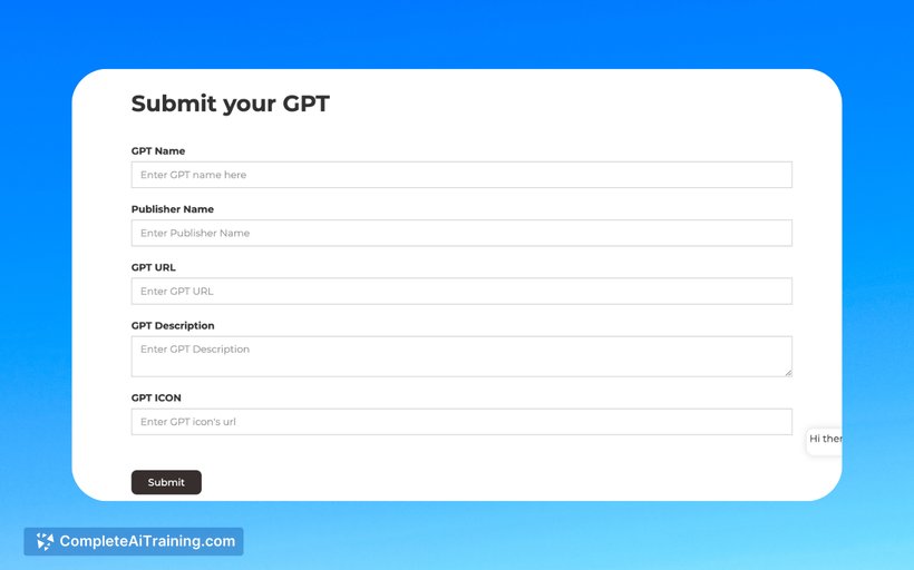 Custom GPT Store