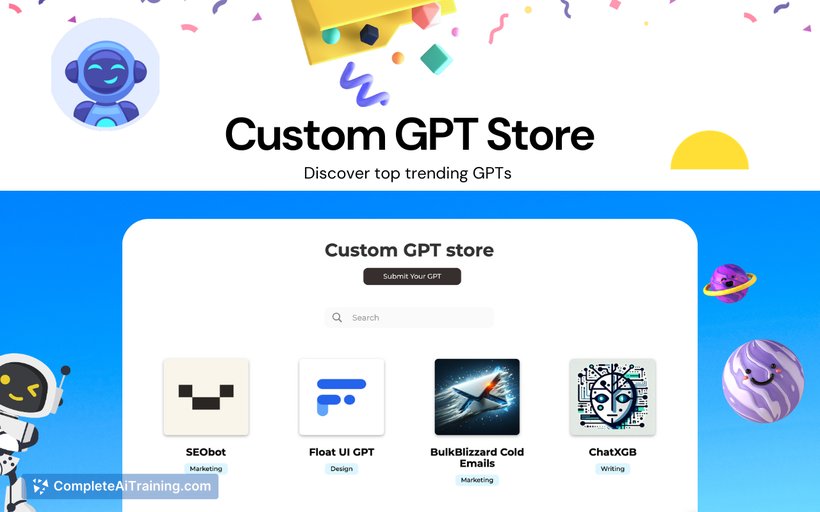 Custom GPT Store, screenshot 2